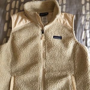 Patagonia women’s fleece Sherpa vest size large